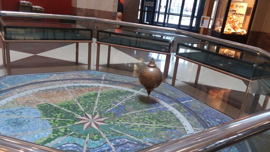Foucault clock and pendulum in Lexington, KY